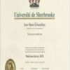 Buy college degree from The Université de Sherbrooke