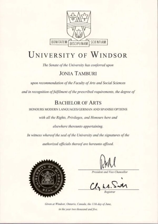 Buy college degree from The University of Windsor